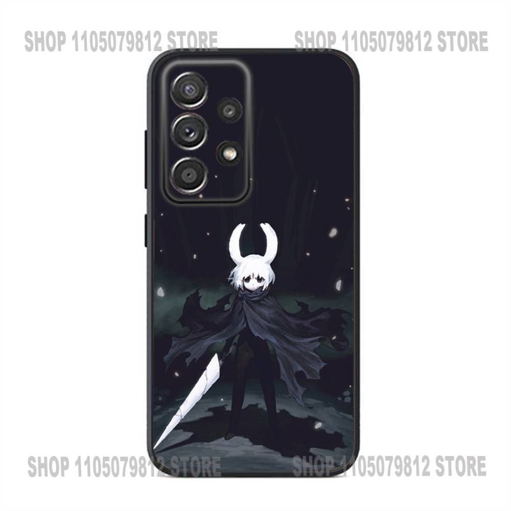 Чехол для телефона Game The H-Hollow K-Knight для Samsung S25,24,23,22,21,20,Ultra,10,10E,Plus Note20 Черный Чехол
