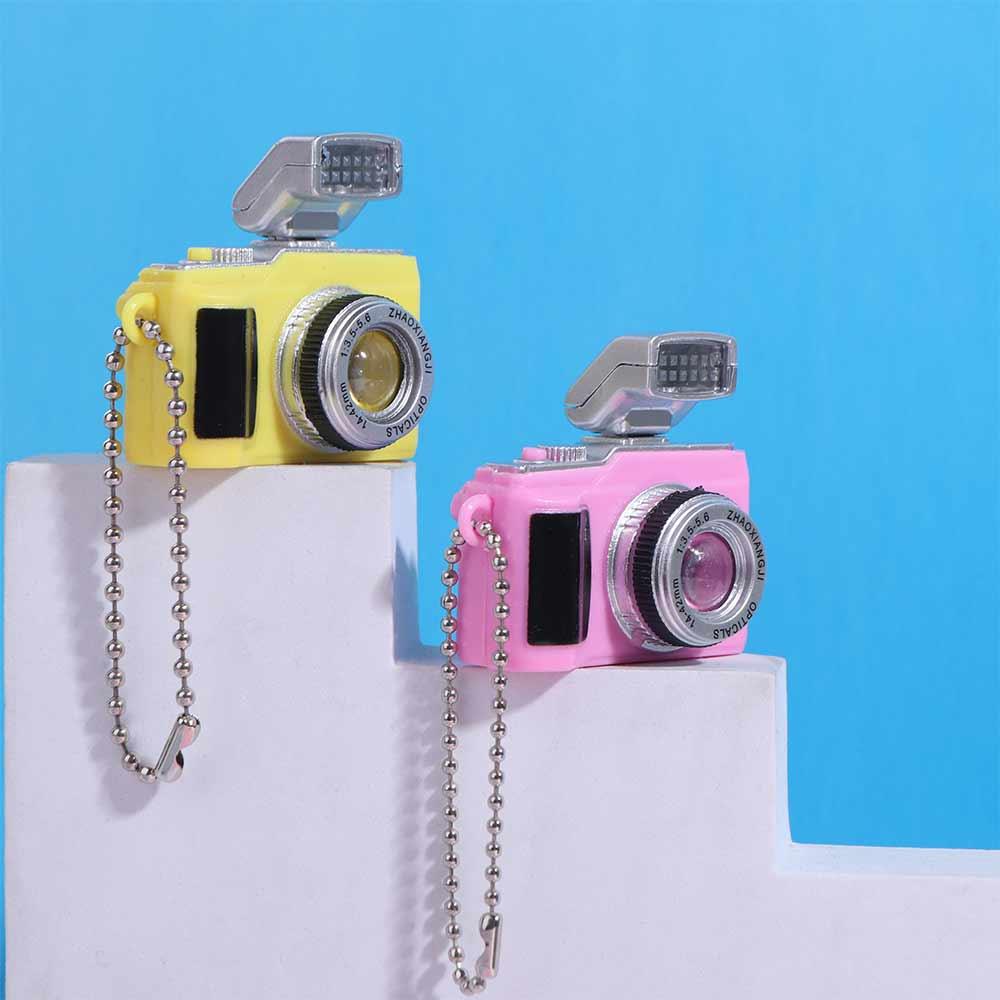 Светодиодная камера электрическая светящаяся цепочка для ключей пластиковая мини-камера игрушка светодиодные брелки украшения
