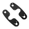 2pcs Sun Visor Repair Kit Aluminum Alloy Black Anodized Coated Sun Visor Mounting Clip for JK 2018