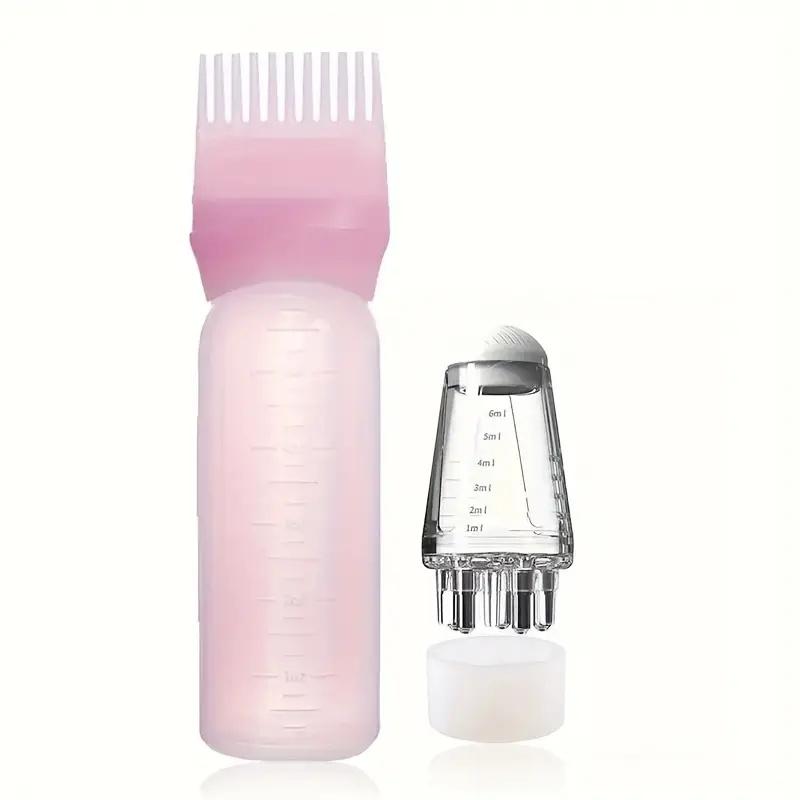 1/2/3pcs Hair Growth Essential Oil Applicator Bottle & 1ml Scalp Massage Comb Set - Anti-Loss Scalp Care Tools for All Hair Type