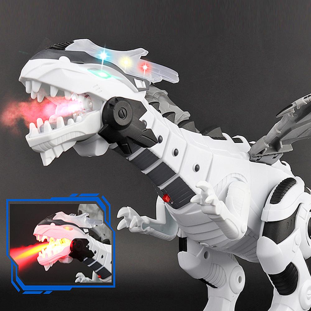 non-toxic Large Spray Mechanical Dinosaur With Wing Cartoon Electronic Walking Animal Model Dinosaurio juguete Robot Pterosaurs Kids Toys