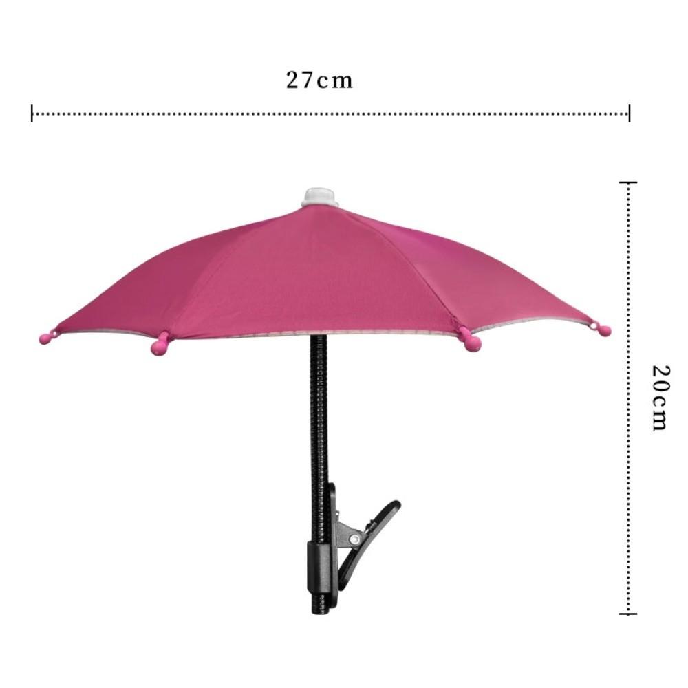 Flexible Metal Hose Mini Sun Shade Anti-UV Shade Clip On Parasol Outdoor Live Stream