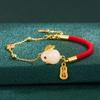 Yutu Nafu Red Rope Bracelet Light Luxury Premium Fashion China-Chic Bracelet Female Accessories Gift for Girlfriend