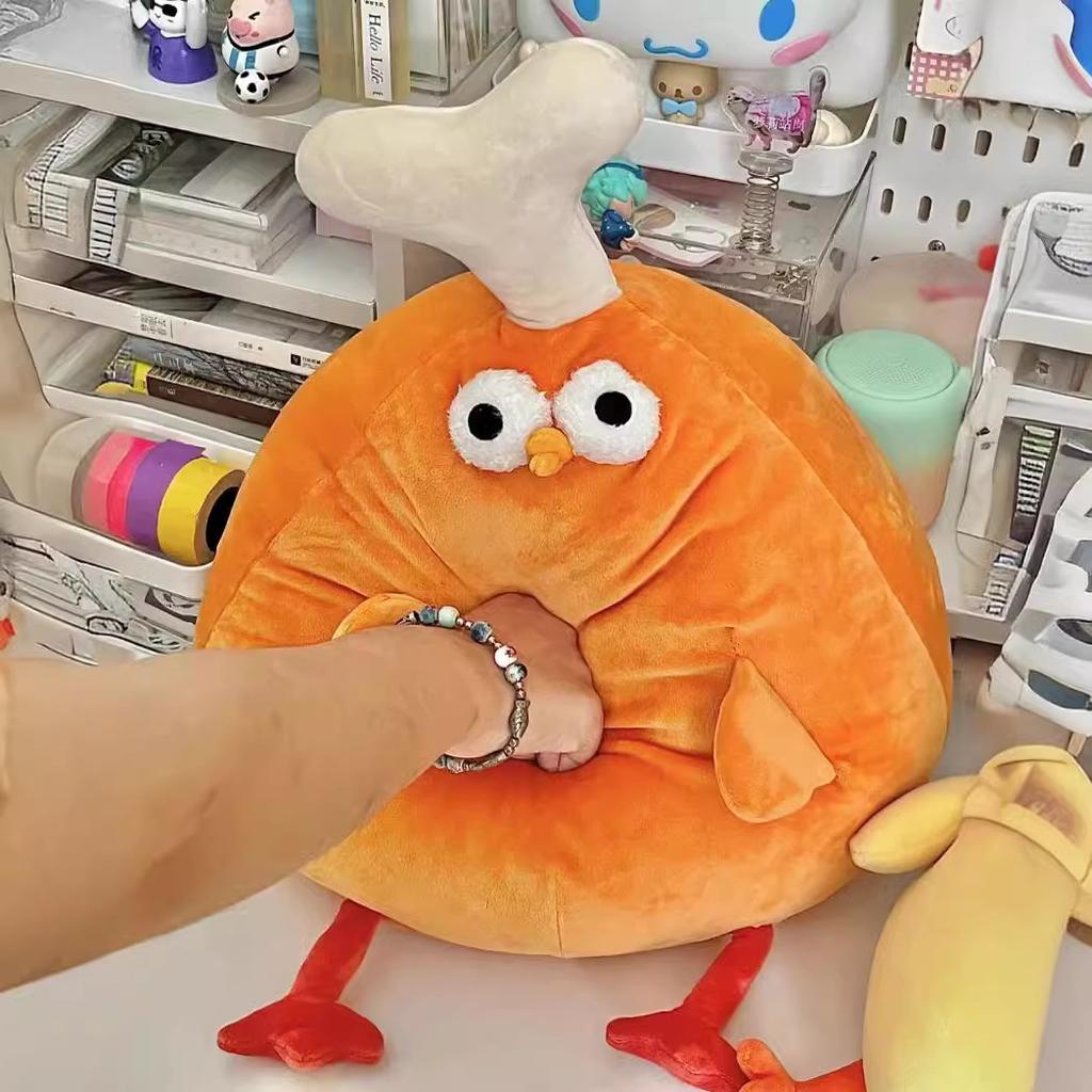 Милая подушка в форме куриной ножки, мягкая и милая детская подушка, подарочная подушка на день рождения подруги