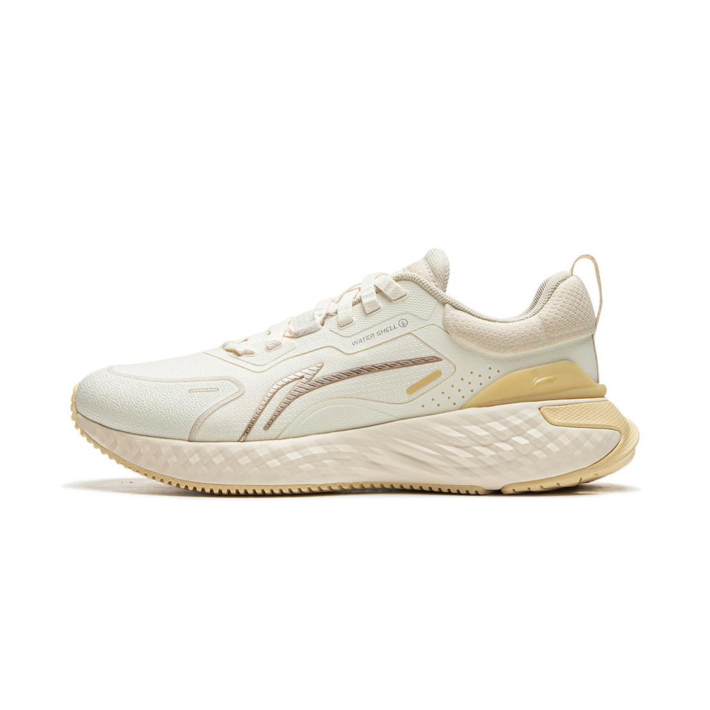 Li Ning Cloud Shield Амортизация TPU Противоскользящие Низкие Беговые Кроссовки Женские Бежевый AGLU244-3