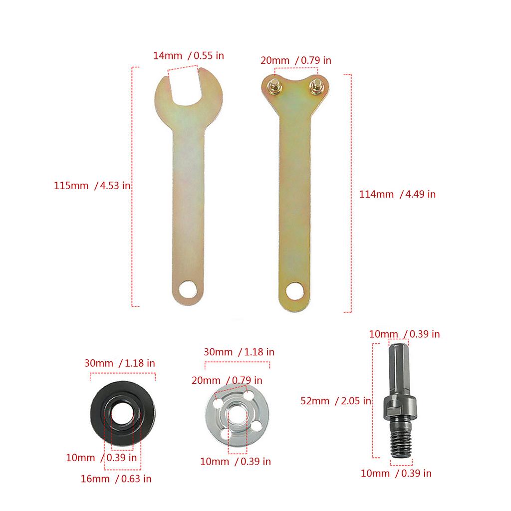 Комплект переходника от электрической дрели к угловой шлифовальной машине, адаптер для шлифовального соединения с шатуном для полировки и отрезного диска