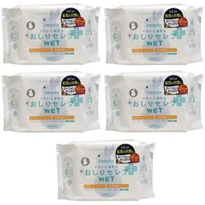 Nepia Oshiri Celebrity WET Medicated Refill 60 штук Без запаха x 5 штук [Оптовая закупка] [Квази-лекарство]