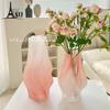 Nordic creative tornado shaped frosted high-end vase glass flower arrangement living room dining table art decoration ins