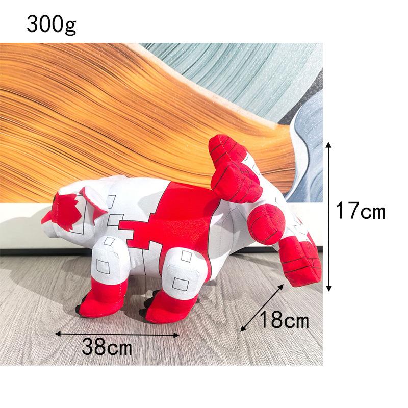 New Grow A Garden Roblox Nine-Tailed Fox Plush Toys Game Figure Block Style Soft Stuffed For Kids Fan Bedroom Playtime Companiom