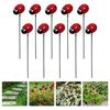 10 шт. Не ржавеющие колышки-божьи коровки Водонепроницаемый газонный колышек Прочные колышки для мелких насекомых Сад