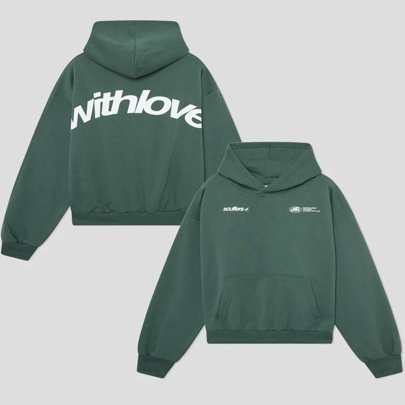 Unisex Trendy Loose-Fit American Letter Hoodie