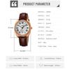 Stylish Watch with Leather Casual and Business Designer Analog High School Student Gift Women's Strap, Style, Simple, Lightweight, Waterproof, Cute,