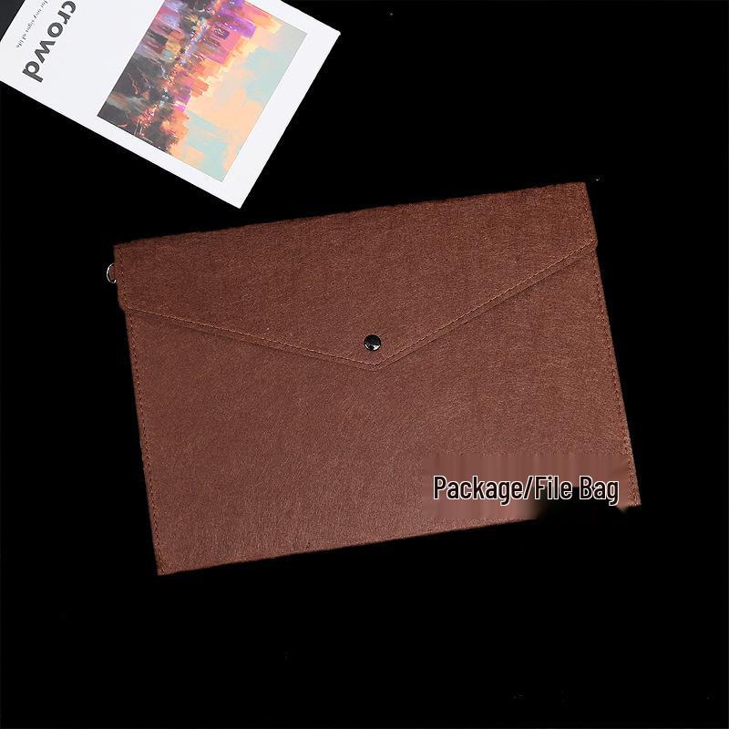 A4 Felt Document Bag for Students – Large Capacity Folder with Express Delivery for Test Paper Organization