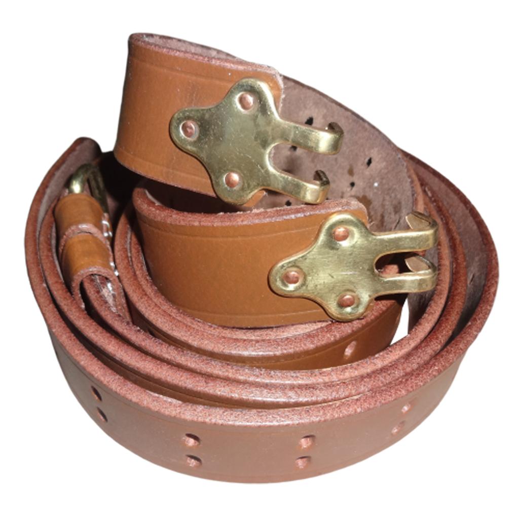 Кожаный ремень для винтовки Гаранда США 1907 г. (Латунный фитинг) - Репродукция J3-DKZ9-ZSV0