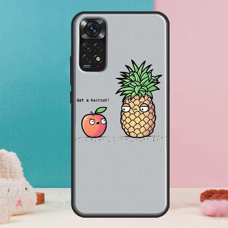 Летний чехол с ананасом для Xiaomi Redmi Note 12 11 10 9 8 Pro 9S 10S 11S 12S Redmi 12C 9A 9C 10A 10C Чехол