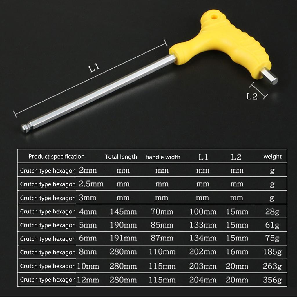 High Strength Handle Key T Shaped Wrench Versatile Easy To Use Tool for Mechanical Repairs & Automotive Maintenance