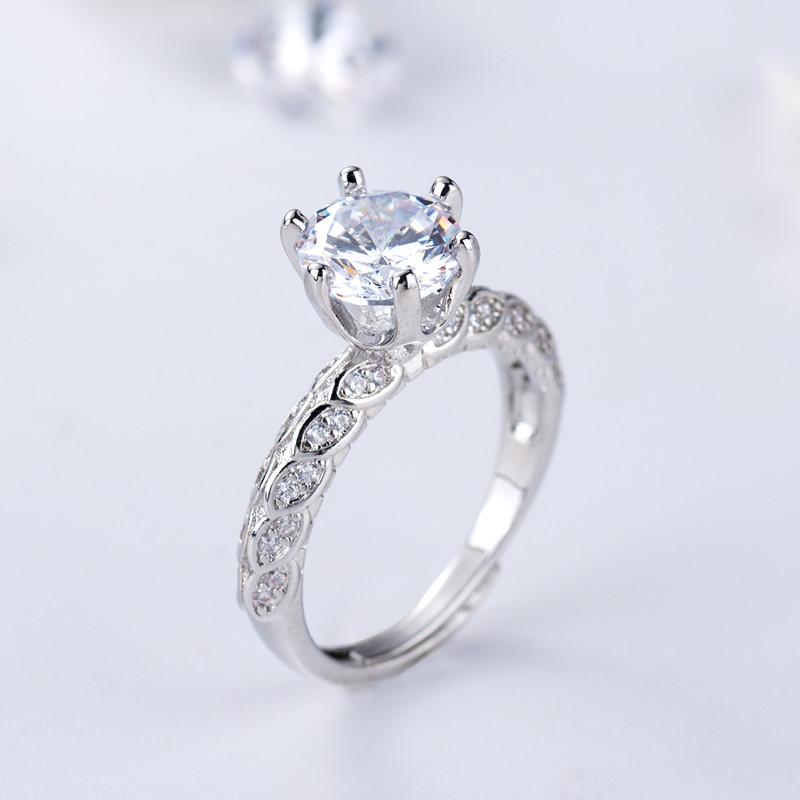 Sace Gems Классическое кольцо из медного сплава с цирконом, женские ювелирные изделия, свадебный подарок для вечеринки