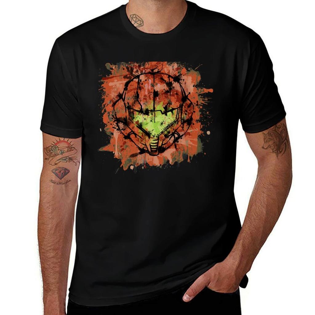 Samus Helmet Tshirt T Shirts With Prints Cotton T Shirt Unisex Tshirt