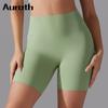 Auroth Hip Lifting Sport Shorts Woman Elastic Fitness Yoga Shorts Gym Running Peach Hip Short Pants