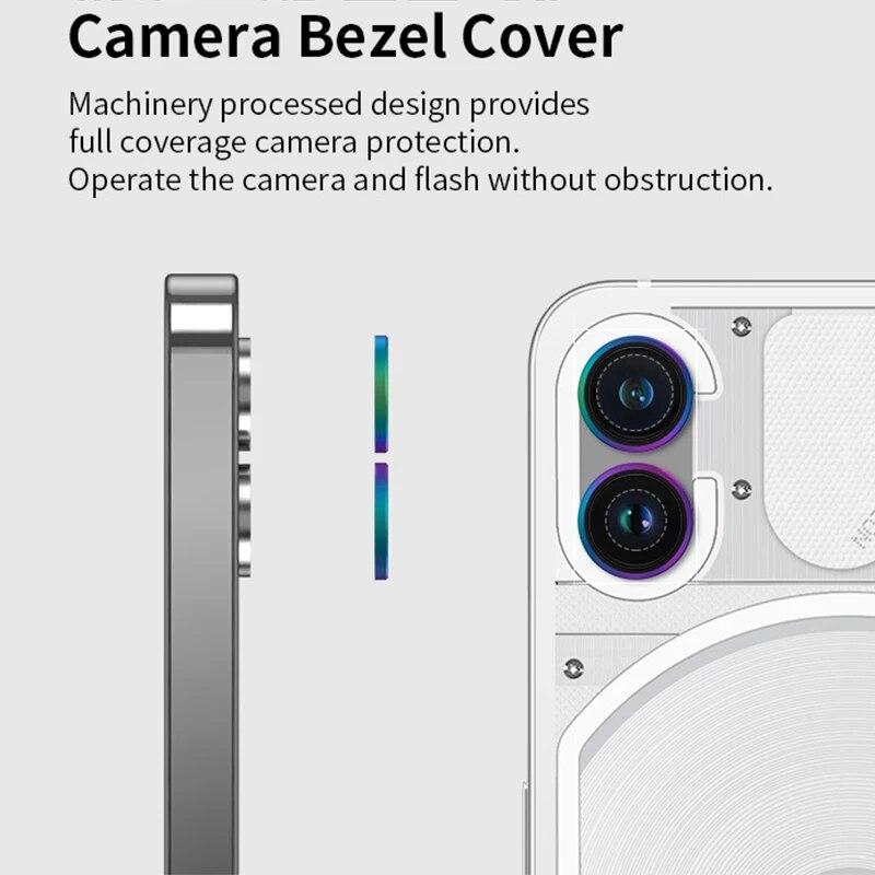 Крышка объектива задней камеры for Nothing Phone 1 Задняя металлическая защита камеры из алюминиевого сплава for Nothing Phone1 Пленка для кольца объектива