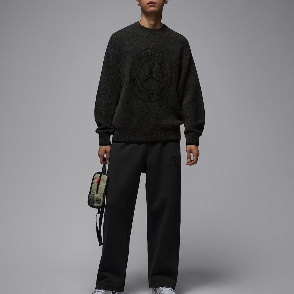 Jordan Пари Сен-Жермен Футболная Мода Пуловер с Круглым Вырезом и Длинным Рукавом Вязаный Свитер Мужской свитер HV3445-045