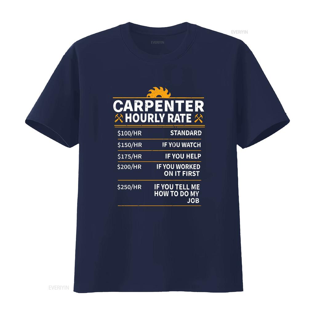 Most Popular Carpenter Hourly Rate Funny Vintage Active T Shirt Vintage Streetwear Graphic Casual Comfortable Homme Soft