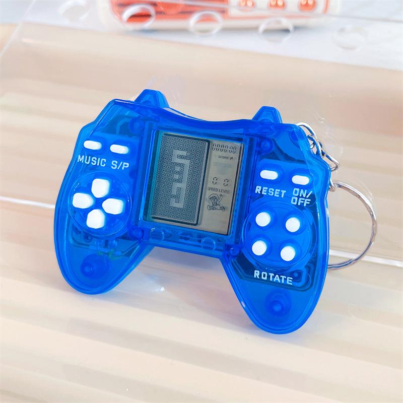Mini Retro Handheld Tetris Game Keychain