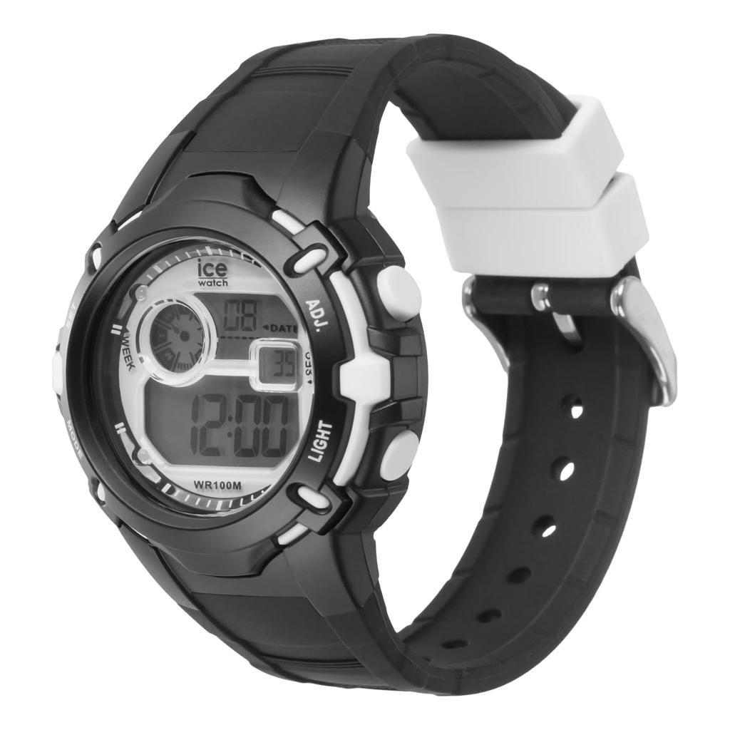 Authorized Distributor Ice Watch 023265 Ice Digit Explorer Black White Small 40mm Digital [Ice-watch] Men's Women's