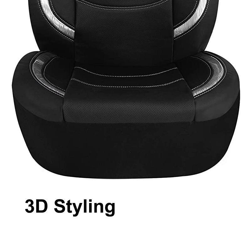 Новые Аксессуары для Интерьера Полный Комплект Черные Чехлы-Подушки на Автосиденья Автомобильные Чехлы на Сиденья Искусственная Кожа Авто Универсальные Чехлы на Автосиденья