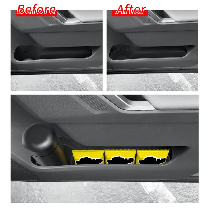 for Toyota RAV4 2026 Door Side Storage Box TPE Front Rear Door Handle Organizer Tidying Car Interior Accessories 4PCS