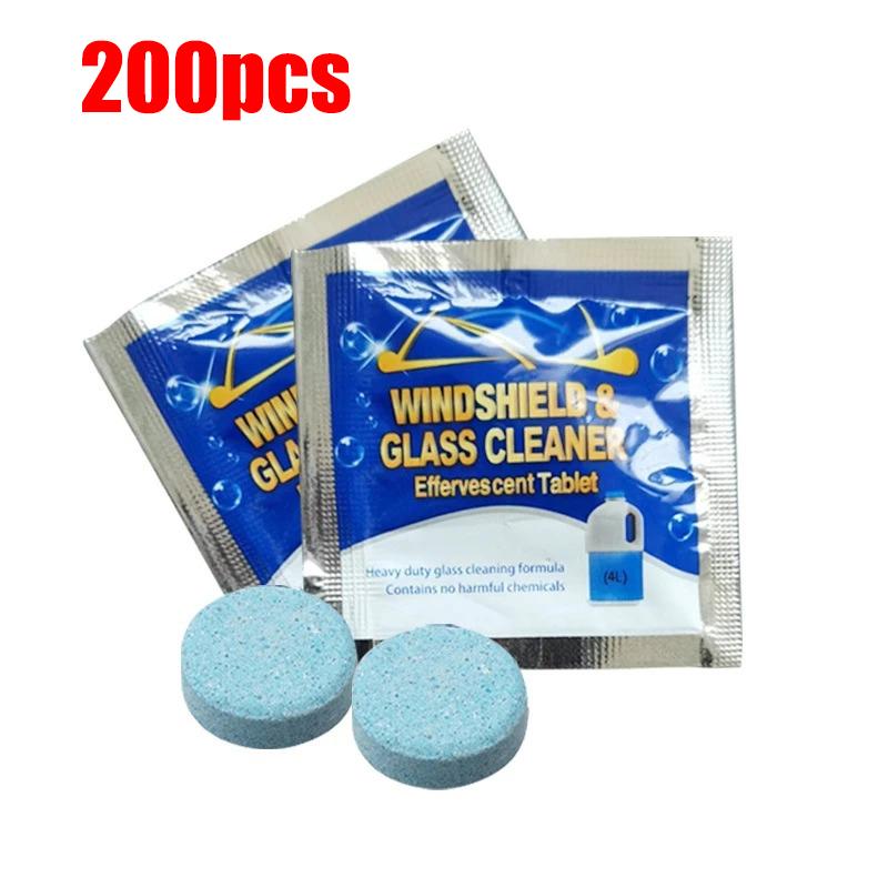 Концентрированные таблетки для мытья лобового стекла автомобиля, шипучая жидкость для мытья автомобиля, твердые таблетки для очистки окон автомобиля