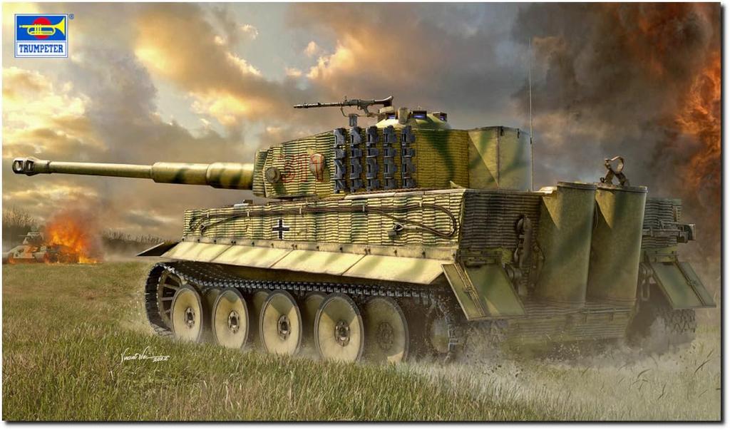 Trumpeter German Tiger I Tank Type VI Plastic Model 00944 1/16 Mid-Production (Tank)