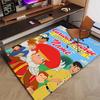 Custom Curious George Mat Personalized Name, Polyester Washable Indoor Entryway Rug, Gift for Christmas, Easter, Thanksgiving Day