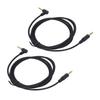 2pcs 90 Degree Right Angle Auxiliary Cord Replacement 3.5mm 1.5m Audio Cable for BlackShark V2 Pro