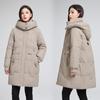 Padded Clothes Women's Medium and Long Hooded Winter Loose New Padded Clothes Thickened Warm Padded Jackets Large Size Jackets