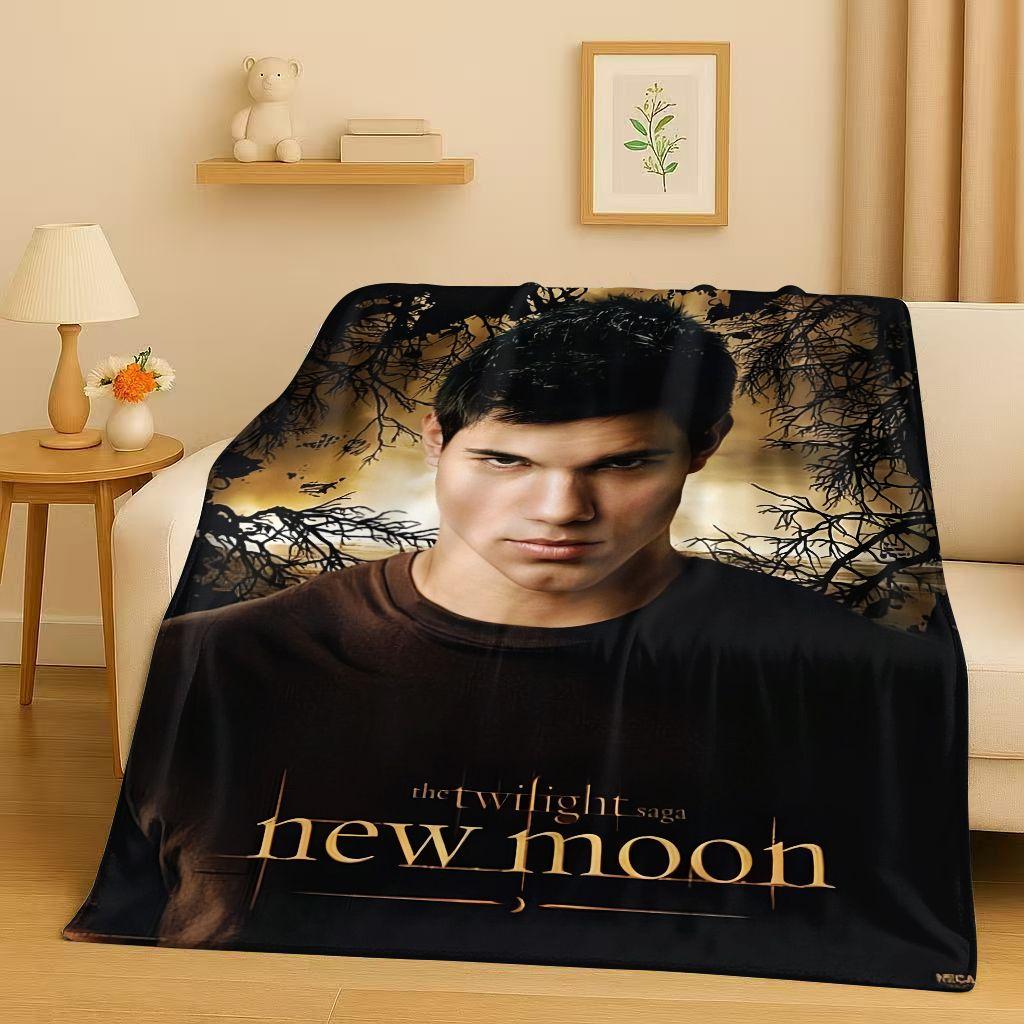 3D Twilight Saga Bella Edward Vampire Movie Flannel Blanket,Ultra Soft Warm Plush Throw for Home Bedroom Bed Sofa Cover Camping