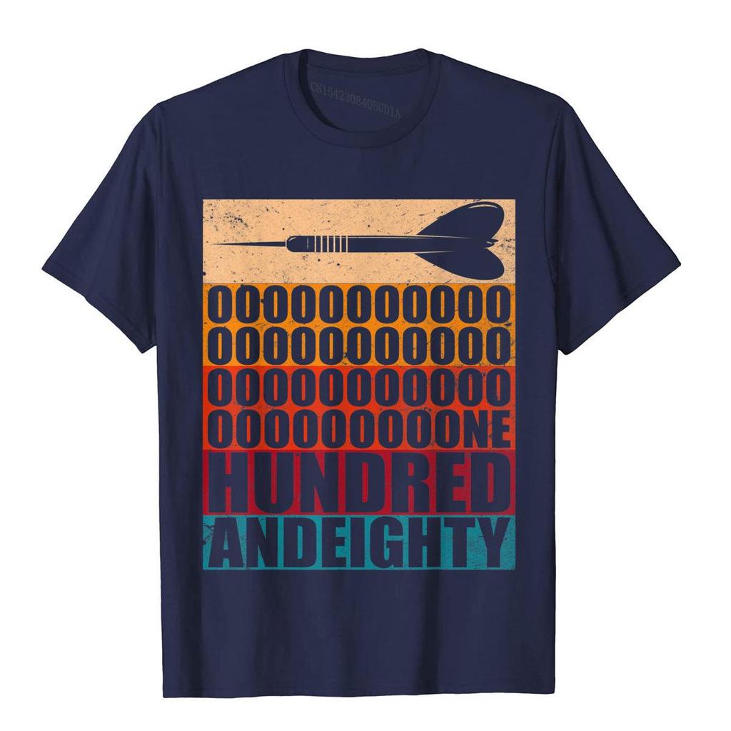 Vintage Darts Retro Arrow 180 One Hundred And Eighty TShirt Kawaii Rife Tight Tees Cotton T Shirts For Unisex Geek