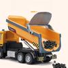 1/50 Scale Tipper Truck Alloy Diecast Toy Model Dump Engineering Transport Truck Sound Light Pull Back Gifts For Kids B380