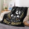 1PC Collingwood Raven Crest Custom Name Patterned Flannel Blanket Suitable For All Seasons For Home Decor Warmth And Comfort Gifts Holiday Present