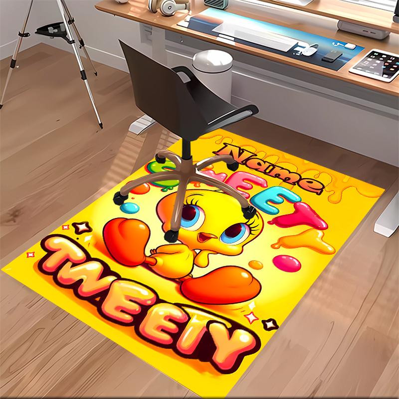 Custom personalization Tweety Print Area Rug - Soft, Washable Non-Slip Indoor Mat,Living Room,Home&Office Decorative Rug