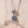Women Versatile Teardrop Pendant Necklace Yunjin European American High-end Diamond-encrusted Stainless Steel Fashion Neck Accessory