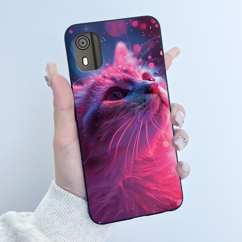 Милый чехол для Nokia C02 (ТА-1522) / C2 2-е издание Чехол Печатный Корпус Защитная Крышка Мягкий Силикон Мультяшный Чехол для Телефона