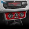 Для Seat Ibiza 6j 2009 2010 2011 2012 2013 2014 Настоящая Мягкая Наклейка из Углеродного Волокна LHD RHD Панель Рамки Центральной Консоли Автомобиля AC Отделка