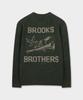 BROOKS BROTHERS [Heritage] Cable Aran Sweater (Green) (Bbwrmhf408)