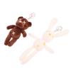 Lovely Cartoon Rabbit Doll Plush Keychain Stuffed Bear Dolls Keyring Cute Bag Pendant For Kid Girl Gifts