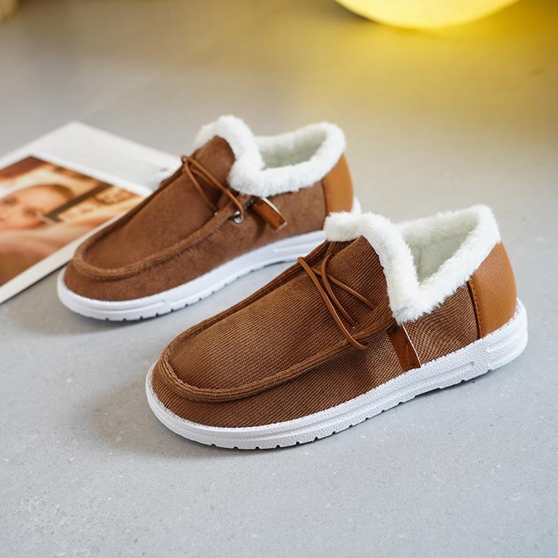 Модные зимние новые модные женские теплые плюшевые ботильоны на шнуровке мягкие зимние спортивные туфли удобные хлопковые женские ботинки