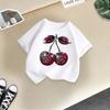 Children's Casual Short-sleeved T-shirt - Summer Girl's Cute Cherry T-shirt
