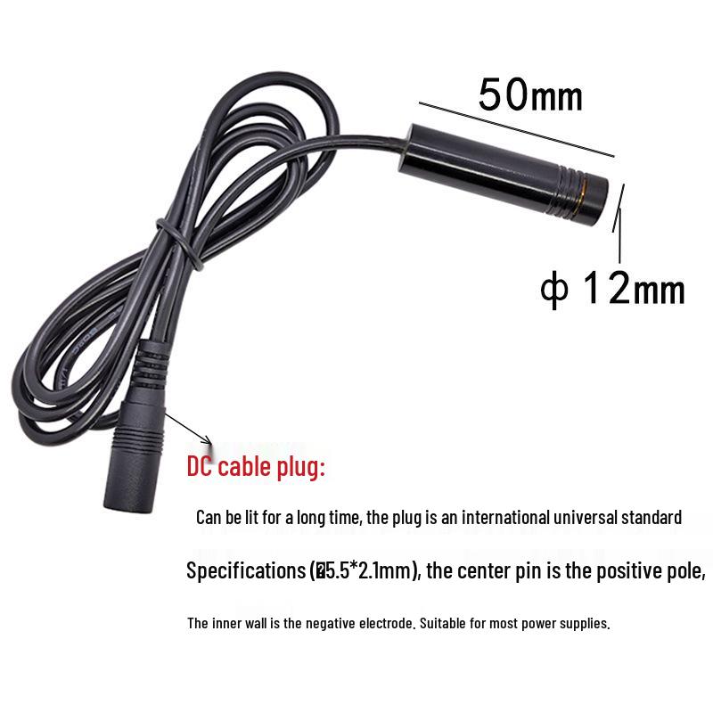 High-Power 12X50mm 650nm 150mW Red Laser Module with Adjustable Focus