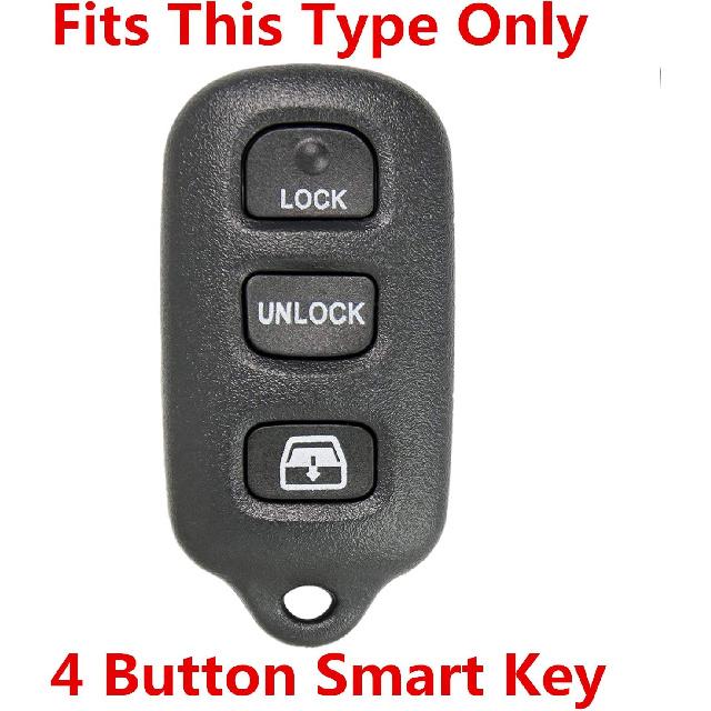 Rpkey Silicone Keyless Entry Remote Control Key Fob Cover Case protector Replacement Fit For 1999-2009 Toyota 4Runner 2001-2008 Toyota Sequoia