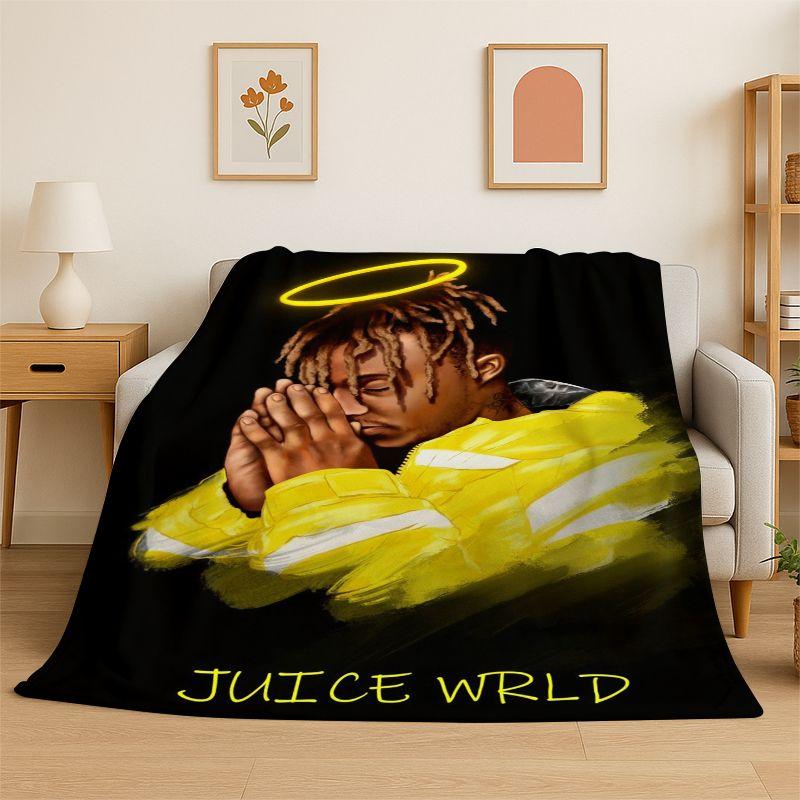 Ретро Juice WRLD 999 Легенда Рэпер Звезда Фланелевое одеяло Мягкое теплое плед для спальни гостиной кровати путешествий кемпинга